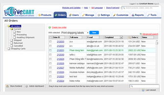 網(wǎng)上商店系統(tǒng) livecart